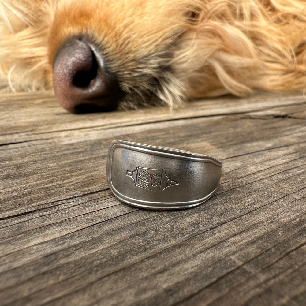 Vintage ESSO Mobile Souvenir‎ Travel Spoon Ring